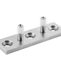 Stainless Steel Floor Guide Roller For Sliding Barn Doors, Heavy Duty Hardware With Double Wheel Design, Durable 304 Stainless