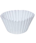 Commercial Grade Paper Coffee Filters 12.5 x 4 Inches Pack of 500 for Pro Brews GEM 6 Compatible shown in white pleated design