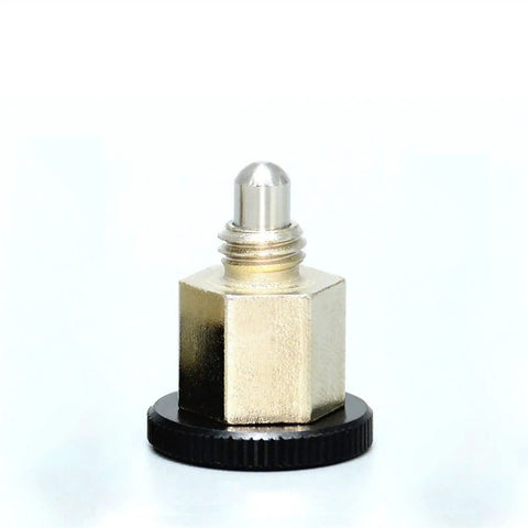 Top Shelf M8 Indexing Plunger No Locking Nut Required Built Tough With Dead Nuts Precision And Slick Finish Ideal For Heavy Duty Mechanical Projects And Shop Floor Grind Work Pro Level Hardware You Can Trust top view of hexagon indexing plunger with metal core and rounded tip