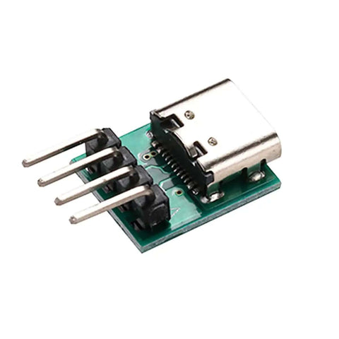 Type C Female Test Board Socket With Bent Pins 16 Pin 2.54 Pitch USB 3.1 Data Transfer Connector Kit for PCB Debugging And Quick Prototyping