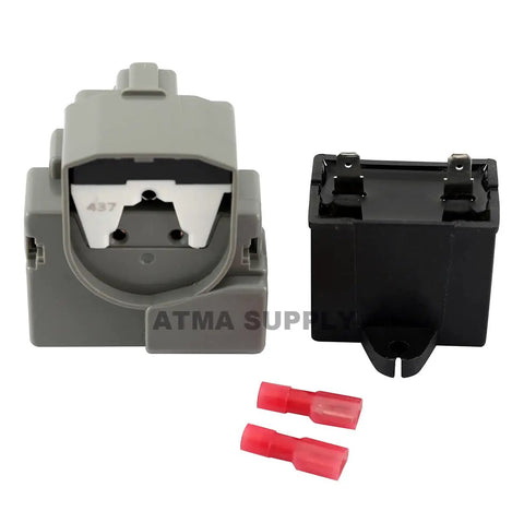 Plug And Play Drop In Refrigerator Start Relay And Run Capacitor Kit For Whirlpool Kenmore Amana Freezers And Fridges Includes 1 Start Relay And 1 Capacitor Fits WPW10189190 W10662129 W10197428 241941003 2255198 PS11740412 Quick Fix