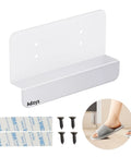 Under Cabinet Foot Pull Hands Free Trash Drawer Opener With Adhesive Strips And Screws White for Kitchen Installation