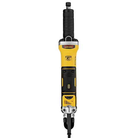 Rock Solid Brushless Die Grinder Offering Variable 7500 To 25000 RPM Range And Snappy Paddle Switch Built Damn Tough For Heavy Angle Grinding And Metal Finishing Tasks On The Job Site