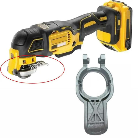 Heavy Duty Replacement Clamp Lever Built Tough For DEWALT Oscillating Multi Tools DCS355B DCS356B shown with tool.