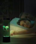 LED Jellyfish Lamp With Remote, 20 Color Changing LEDs by bedside, soothing night light for kids bedroom and desk decor