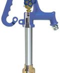 Eight Piece All In One Yard Hydrant Repair Kit For 4800 Model And 800SB Series With Brass Connector Two Brass Links Brass Packing Nut Brass O Rings One Plunger Stainless Steel Locking Nut Fulcrum Bolt And Square Head Set Screw Pro Grade showing hydrant assembly