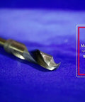 Thirteen Sixteenths Inch Reduced Shank Cobalt Drill Bit In DACO Series With One Half Inch Shank For Stainless Steel And Other Hard Metals