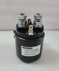 12Volt 200Amp Hydraulic Pump Motor Contactor Solenoid Switch Relay For Electric Pallet Truck Stacker And Material Handling Cart close up view with mounting terminals.