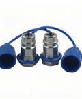 Two Pack Half Inch ISO 5675 Poppet Valve Hydraulic Quick Connect Male Coupler Nipple for Tractor and Farm Equipment