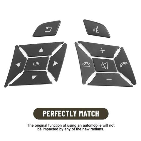 Steering Wheel Button Sticker Cover Replacement For Mercedes Benz M Class G Class A B C E Class Interior Trim Decoration