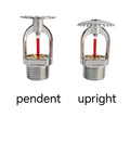 Heavy Lifting Quick Response Fire Sprinkler Head Upright And Pendent Ready Heavy Brass 3/4 Inch NPT Thread K115 Flow Square Lens Bulb showing pendent and upright designs.