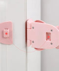 Bear Shaped Childproof Cabinet Locks Three Pack For Drawers And Doors Adhesive Easy Install 90 Degree Curvature Safety Latches