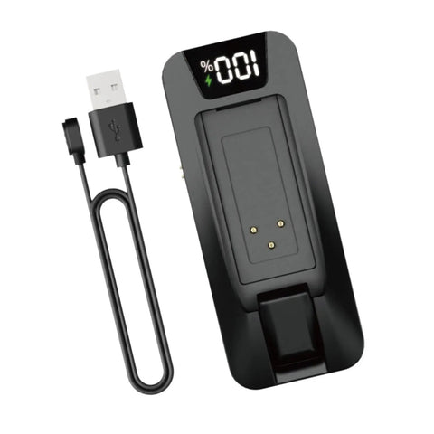 Four Battery Bicycle Charger Tool With Level Display Auto Shutoff for Simultaneous Charging of Up to Four Bike Batteries shown with USB cable