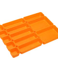 42 Pack Tool Box Organizer With Interlocking Tool Tray Dividers Orange for Drawer Storage in Rolling Tool Chest or Workbench