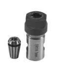 Heavy Duty Motor Shaft Collet Chuck Spindle Extension Rod For Cnc Milling Machine And Lathe Tool Holder With Badass Vibration Control And Slick Precision Performance, includes a collet and body.