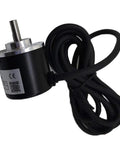 38mm Diameter Incremental Optical Rotary Encoder With 6mm Solid Shaft, 1024 PPR Resolution, ABZ Line Driver Output, 5V DC Supply