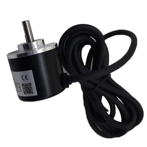 Image of a Pro-Grade Solid Shaft Rotary Encoder 38mm Outer Diameter 6mm Shaft 1000 PPR Push-Pull ABZ Output DC 5-26V Power Supply