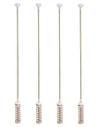4 Pack DC97-16350 Series Suspension Rods Replacement Kit For Front Load Washers Easy Install Replaces DC97-05280W, rods upright