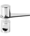 Heavy Duty Glass Door Latch For Bathroom And Shower Featuring A Dead Simple Drill In Install That Delivers Rock Solid 304 Stainless Steel Build Quality And Slick Friction Free Locking Action For Your Home Or Office - chrome latch with lever mechanism.