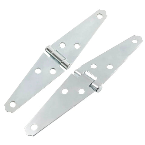 3 Inch Strap Hinges Heavy Duty Surface Mount Hinges With Mounting Screws for Barn Doors Wooden Boxes Deck Hatches Cabinets 6 Pack