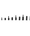 Nylon Hex Spacer Standoff Kit 180 Piece Black Standoffs Screws Nuts Set For Circuit Boards And Machinery Assembly Durable Nylon With Precise Threads Easy To Clean In Humid Environments, black nylon hex spacers and screws