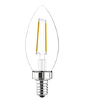 Relax LED Candle Light Bulbs Soft White 40 Watt Equivalent Clear Decorative B11 Small Base 8 Pack Energy Saving visible