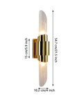 Sleek Modern Wall Sconce Lights With Heavy Duty Stainless Steel Build Top Shelf Indoor Outdoor Up Down Led Wall Lamp For Bedroom Living Room Bathroom Decor, 54.7cm height.
