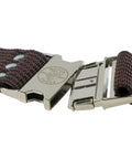 Close-up of 2 Inch Wide Electrician Tool Belt, Adjustable Up To 48 Inch Waist, Beefy Nylon Webbing With Quick Release Metal Buckle
