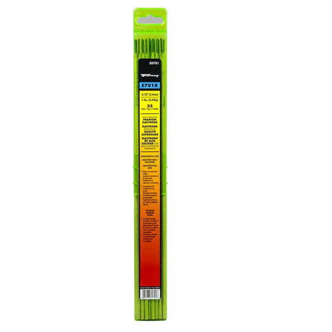 E7018 3/32 Inch Welding Rod 1 Pound For All Positions Low Hydrogen Electrode in green packaging