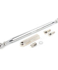 Adjustable Shifter Linkage Kit for Harley Touring Softail Dyna 1986 Through 2017 CNC Machined Gear Shift Rod for Smooth Precise Shifts and Fast Reliable Throttle Response on Beefed Up Heavy Duty Rides, chrome aluminum linkage parts