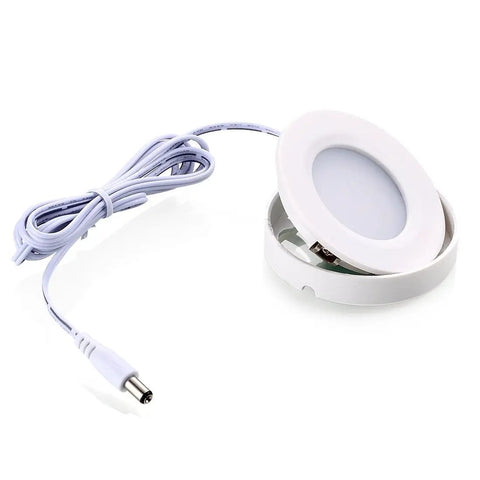 Slick 2.75 Inch LED Puck Lights 3 Pack Plug In Under Cabinet Lighting 3000K Soft White 420 Lumens Surface Mount For Kitchen Cabinets And Closets Gotta Love The Glow Easy Setup