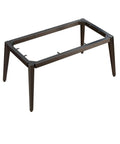 Rock Solid Industrial Iron Table Legs With Adjustable Leveling Feet For Diy Dining Desk Or Bench, matte black, heavy duty design.