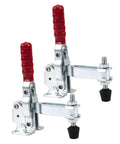 Two Piece Welding Toggle Clamps With Rubber Tips for Workshop and Woodworking Rust Resistant Iron Build Ergonomic Handle