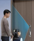 Smart Door Lock Offering Hella Secure Hidden Fingerprint Access and Digital Remote Automatic Deadbolt Silent as Ghost with users at a doorway.