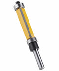 Flush Trim Router Bit Set Pro Grade One Half Inch Cutting Diameter Carbide Tipped for woodworking, close-up view.