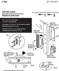 Instruction manual for C 1001 Sliding Glass Door Handle Set Replacement For Surface Mount Hook Style Hardware On Patio Doors 4-15/16 Inch