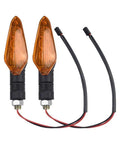 Must-Have E-Bike Tail Light With Bright 36V To 72V LED Turn Signals And Brake Lamp For Ultimate Night Ride Safety And High Visibility On The Street, amber pair with 2-pin wires