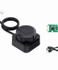 Next Level 360 Degree LiDAR Sensor Built For Robot Navigation And SLAM With 12m Range And 5000 Samples Per Second For Smooth Obstacle Avoidance Via UART 5V Power with cables and board components