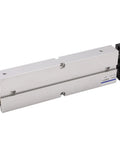 Side view of Double Rod Pneumatic Cylinder, Aluminum Alloy Body with 1.0 MPa Operating Pressure and stroke from 10 mm to 200 mm