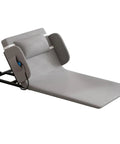 Top Tier Electric Lifting Backrest With Remote Control For Powerful Recline Support 2 To 80 Degree Adjustable Angle grey fabric design for comfortable indoor resting.
