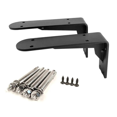 Heavy Duty Iron Triangle Shelf Brackets For Wall Cabinets And Counters Bulletproof Steel Corner Supports Kitchen And Bath Built Like A Tank Set Of Two with screws included.