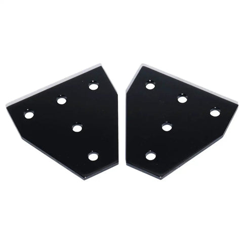 10 Pcs Anodised 90 Degree T Shape Corner Bracket Plate With Five Holes For 20x20mm Aluminum Extrusion Profile Black Heavy Duty