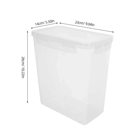 Transparent 5.8L Filament Storage Box For 3D Printer With Drying System And Airtight Waterproof Seal, dimensions shown