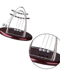Large Pendulum Balance Balls Newtons Cradle for Desk Decor shown with five steel balls on plastic base