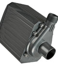 1200 GPH Magnetic Drive Utility Pump For Ponds Quiet Durable Black Outdoor Water Pump angled view with hose connection
