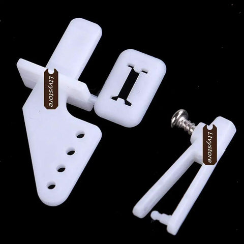 Adjustable Push Rod Connector Linkage Stopper Set With Nylon Control Horns 21x10mm And Z Push Rods 1.2x210mm parts