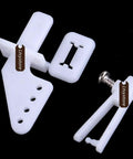Stainless Steel Z Push Rods 1.2mm X 450mm With 4-Hole Nylon Control Horns 21X10mm for RC Airplane Boat Replacement Parts