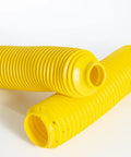 Hella Heavy Duty Yellow Fork Bellows Rubber Suspension Boot designed for rugged protection against dust and gunk.