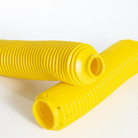 Hella Heavy Duty Yellow Fork Bellows Rubber Suspension Boot designed for rugged protection against dust and gunk.