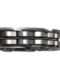 Side view of One Way Bearing Starter Clutch Overrunning Bearing for motorcycles with beefed up forged steel hub, 18-bead engagement